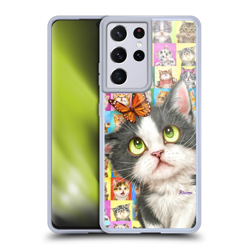 Kayomi Harai Graphic Art Cats Puzzle Soft Gel Case for Samsung Galaxy S21 Ultra 5G