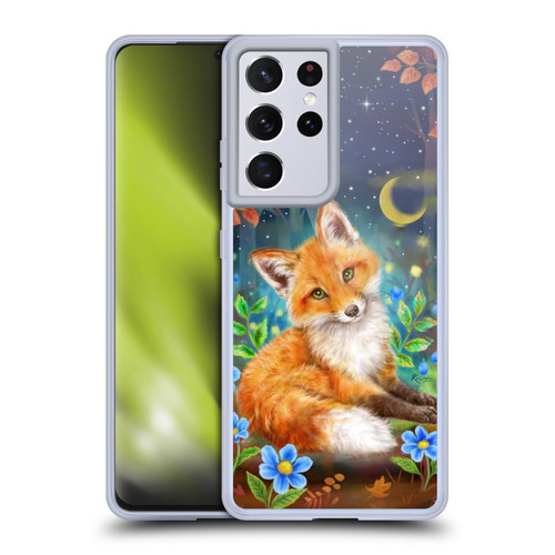 Kayomi Harai Graphic Art Dreamy Night Fox Soft Gel Case for Samsung Galaxy S21 Ultra 5G
