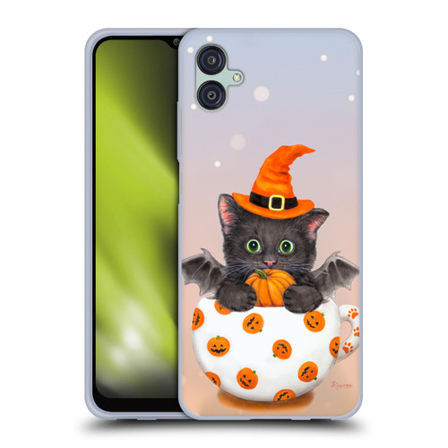 Kayomi Harai Graphic Art Halloween Kitten In Teacup Soft Gel Case for Samsung Galaxy M04 5G / A04e