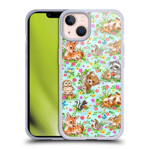 Kayomi Harai Magical Fantasy Woodland Spring Pattern Soft Gel Case for Apple iPhone 13