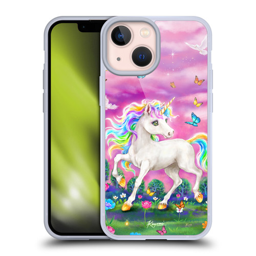 Kayomi Harai Magical Fantasy Unicorn And Butterflies Soft Gel Case for Apple iPhone 13 Mini
