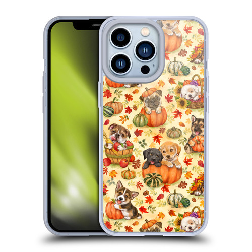 Kayomi Harai Magical Fantasy Harvest Puppies Pattern Soft Gel Case for Apple iPhone 13 Pro