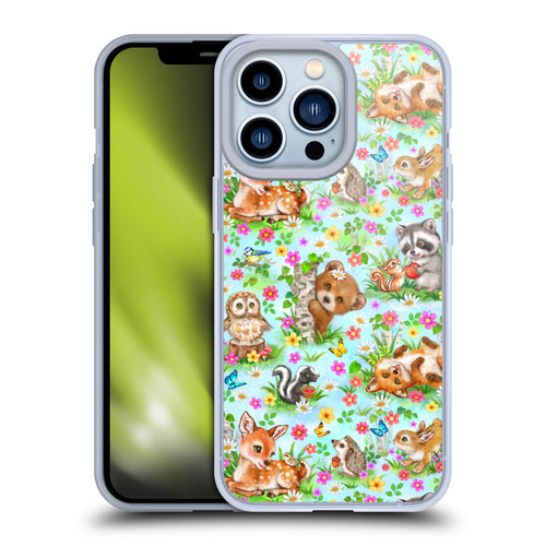 Kayomi Harai Magical Fantasy Woodland Spring Pattern Soft Gel Case for Apple iPhone 13 Pro & MagSafe