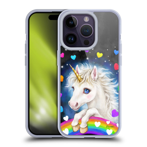 Kayomi Harai Magical Fantasy Lovely Unicorn Soft Gel Case for Apple iPhone 14 Pro