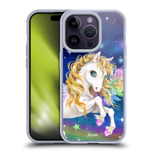 Kayomi Harai Magical Fantasy Rainbow Pegasus Soft Gel Case for Apple iPhone 14 Pro