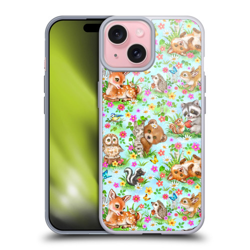 Kayomi Harai Magical Fantasy Woodland Spring Pattern Soft Gel Case for Apple iPhone 15 & MagSafe
