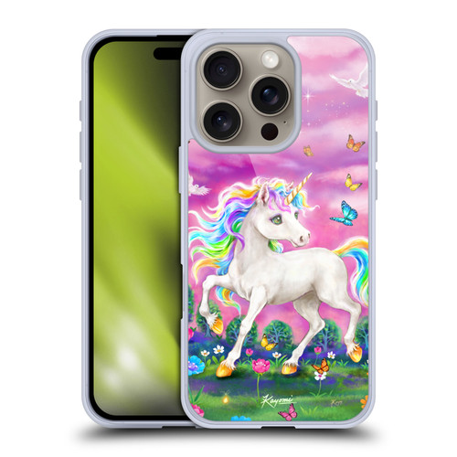Kayomi Harai Magical Fantasy Unicorn And Butterflies Soft Gel Case for Apple iPhone 16 Pro