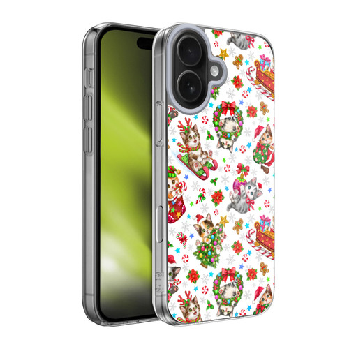 Kayomi Harai Magical Fantasy Christmas Kittens Pattern Soft Gel Case for Apple iPhone 17