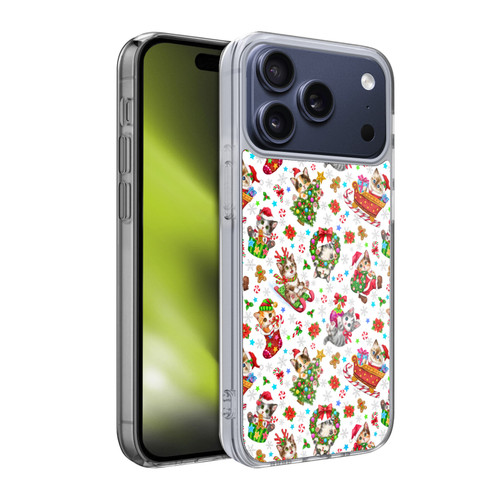 Kayomi Harai Magical Fantasy Christmas Kittens Pattern Soft Gel Case for Apple iPhone 17 Pro