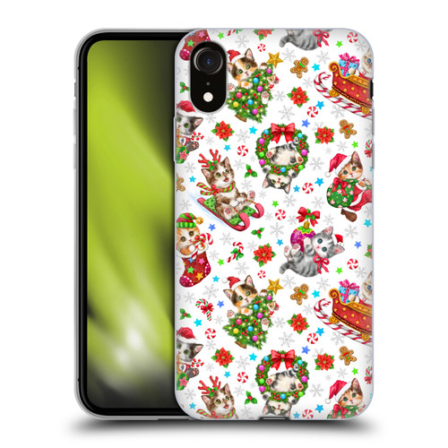 Kayomi Harai Magical Fantasy Christmas Kittens Pattern Soft Gel Case for Apple iPhone XR