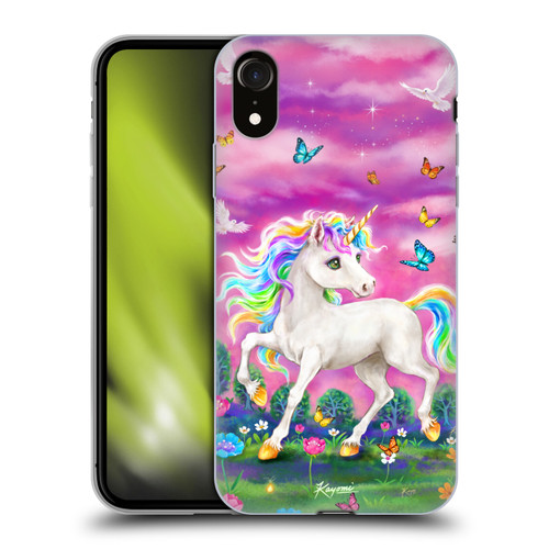 Kayomi Harai Magical Fantasy Unicorn And Butterflies Soft Gel Case for Apple iPhone XR