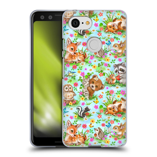 Kayomi Harai Magical Fantasy Woodland Spring Pattern Soft Gel Case for Google Pixel 3