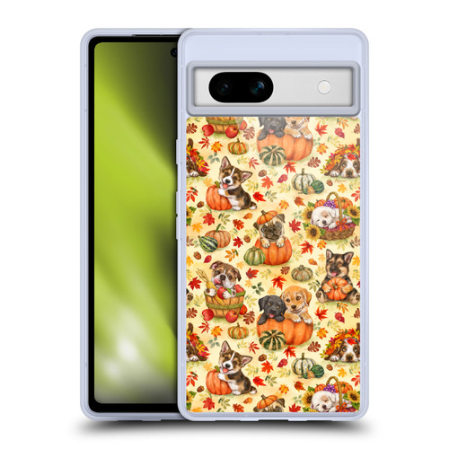 Kayomi Harai Magical Fantasy Harvest Puppies Pattern Soft Gel Case for Google Pixel 7a
