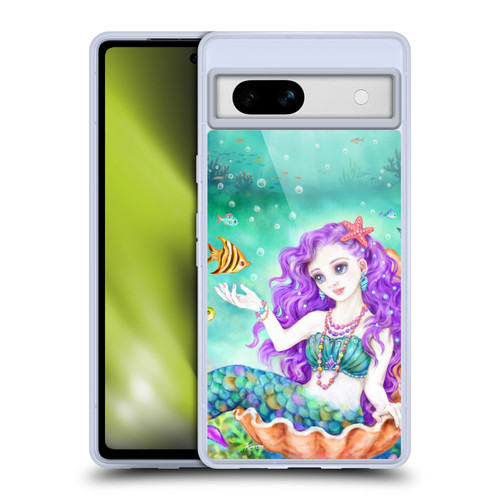 Kayomi Harai Magical Fantasy Mermaid And Friends Soft Gel Case for Google Pixel 7a