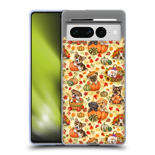 Kayomi Harai Magical Fantasy Harvest Puppies Pattern Soft Gel Case for Google Pixel 7 Pro