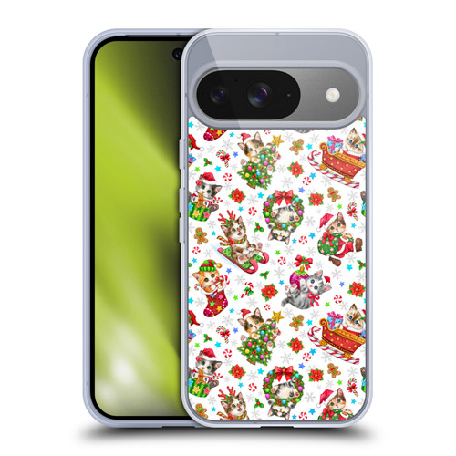 Kayomi Harai Magical Fantasy Christmas Kittens Pattern Soft Gel Case for Google Pixel 9 / Pixel 9 Pro