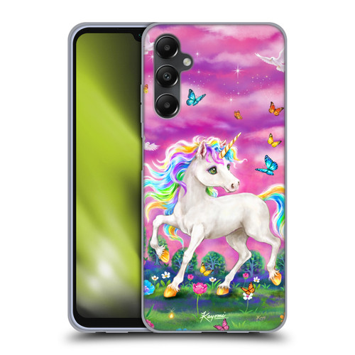 Kayomi Harai Magical Fantasy Unicorn And Butterflies Soft Gel Case for Samsung Galaxy A05s