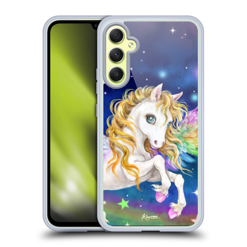Kayomi Harai Magical Fantasy Rainbow Pegasus Soft Gel Case for Samsung Galaxy A34 5G