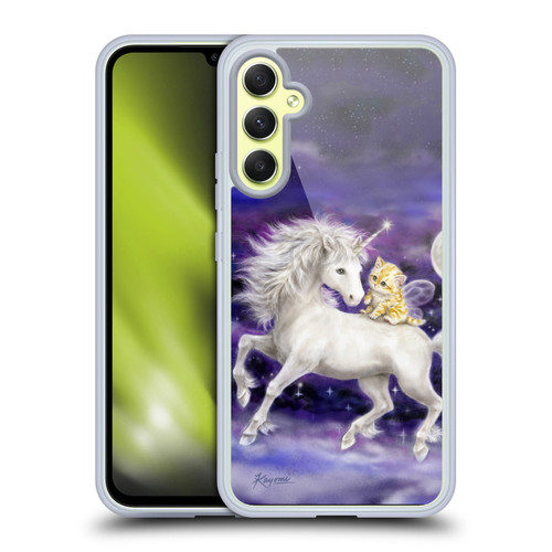 Kayomi Harai Magical Fantasy Unicorn And Kitten Soft Gel Case for Samsung Galaxy A34 5G
