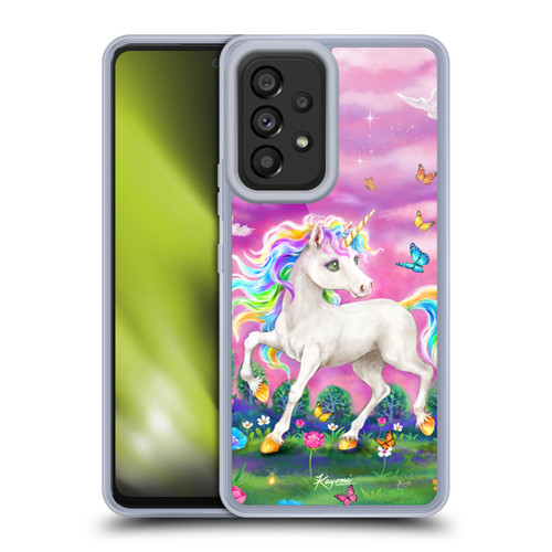 Kayomi Harai Magical Fantasy Unicorn And Butterflies Soft Gel Case for Samsung Galaxy A53 5G (2022)