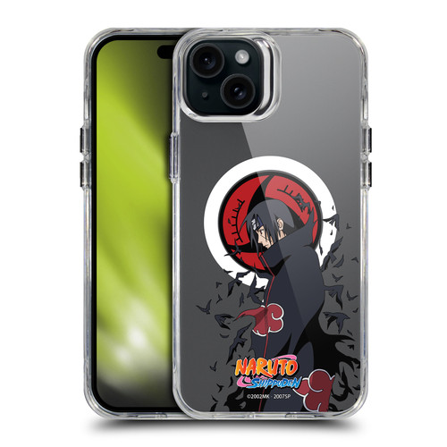 Naruto Shippuden Characters & Icons Itachi Uchiha SHOCKPROOF BUMPER CASE COMPATIBLE WITH Apple iPhone 15 Plus & MAGSAFE