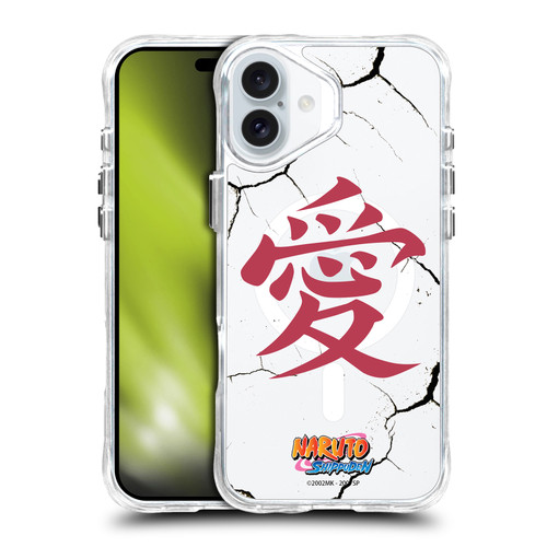 Naruto Shippuden Characters & Icons Gaara Tattoo SHOCKPROOF BUMPER CASE COMPATIBLE WITH Apple iPhone 16 Plus & MAGSAFE