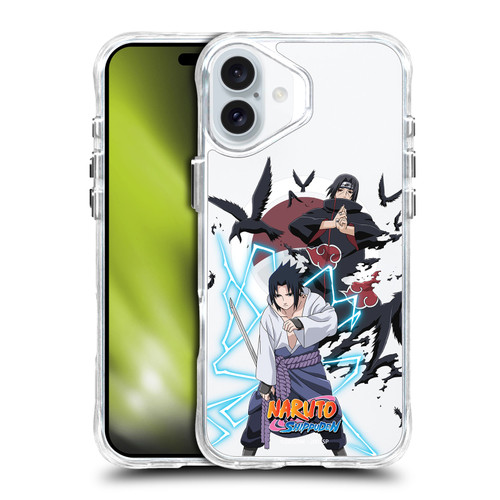 Naruto Shippuden Characters & Icons Sasuke And Itachi SHOCKPROOF BUMPER CASE COMPATIBLE WITH Apple iPhone 16 Plus & MAGSAFE
