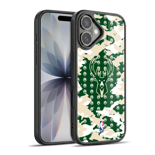 NBA Milwaukee Bucks Camouflage Gel Armour Case For Apple iPhone 17
