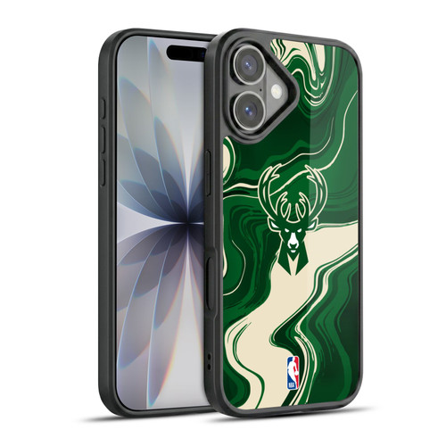 NBA Milwaukee Bucks Marble Agates Gel Armour Case For Apple iPhone 17