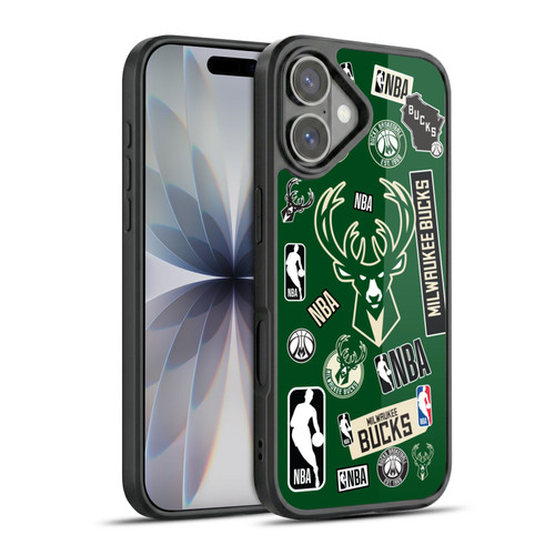 NBA Milwaukee Bucks Sticker Collage Gel Armour Case For Apple iPhone 17