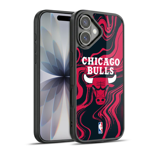 NBA Chicago Bulls Marble Agates Gel Armour Case For Apple iPhone 17