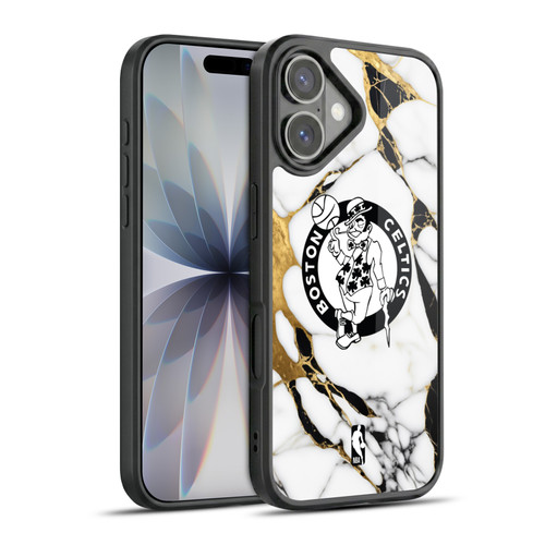 NBA Boston Celtics White Marble Gel Armour Case For Apple iPhone 17