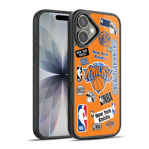 NBA New York Knicks Sticker Collage Gel Armour Case For Apple iPhone 17