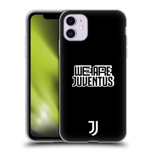 Juventus Football Club Graphic Collection Black & White Soft Gel Case for Apple iPhone 11
