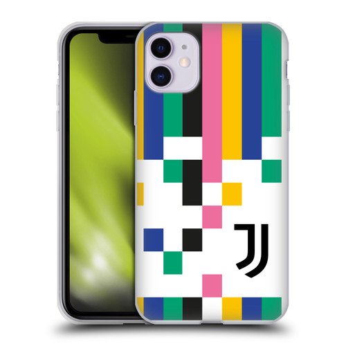 Juventus Football Club Graphic Collection Pixel Pattern Soft Gel Case for Apple iPhone 11