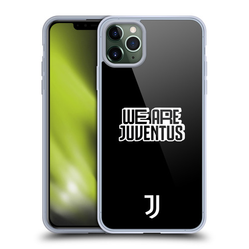 Juventus Football Club Graphic Collection Black & White Soft Gel Case for Apple iPhone 11 Pro Max & MagSafe