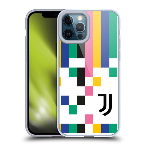Juventus Football Club Graphic Collection Pixel Pattern Soft Gel Case for Apple iPhone 12 Pro Max & MagSafe