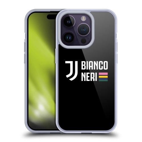 Juventus Football Club Graphic Collection Bianco Neri Soft Gel Case for Apple iPhone 14 Pro & MagSafe