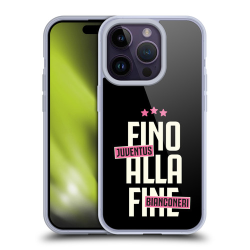 Juventus Football Club Graphic Collection Fino Alla Fine Soft Gel Case for Apple iPhone 14 Pro & MagSafe