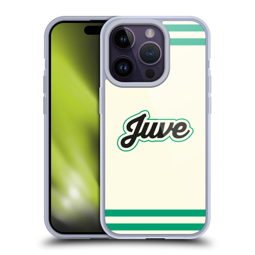 Juventus Football Club Graphic Collection Varsity Stripes Soft Gel Case for Apple iPhone 14 Pro & MagSafe