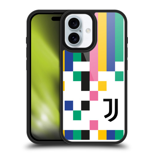 Juventus Football Club Graphic Collection Pixel Pattern Gel Armour Case For Apple iPhone 16