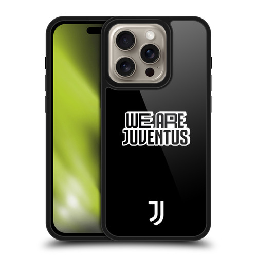 Juventus Football Club Graphic Collection Black & White Gel Armour Case For Apple iPhone 16 Pro
