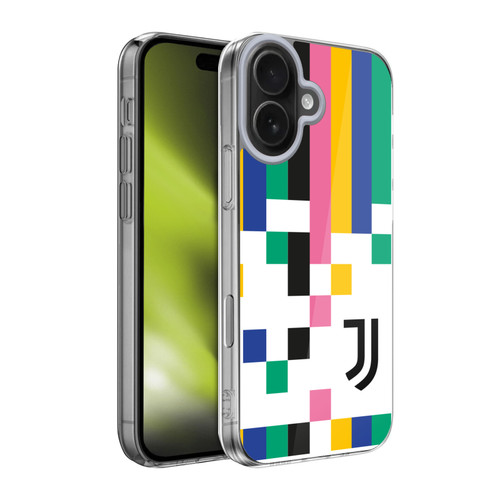 Juventus Football Club Graphic Collection Pixel Pattern Soft Gel Case for Apple iPhone 17