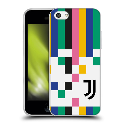 Juventus Football Club Graphic Collection Pixel Pattern Soft Gel Case for Apple iPhone 5c