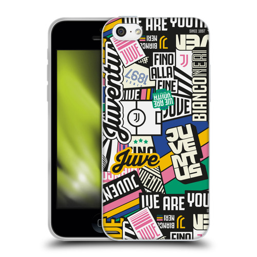 Juventus Football Club Graphic Collection Sticker Pattern Soft Gel Case for Apple iPhone 5c