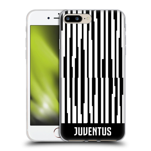 Juventus Football Club Graphic Collection Distorted Stripes Soft Gel Case for Apple iPhone 7 Plus / iPhone 8 Plus & MagSafe