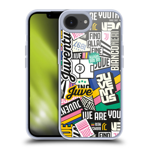 Juventus Football Club Graphic Collection Sticker Pattern Soft Gel Case for Apple iPhone 16e & MagSafe