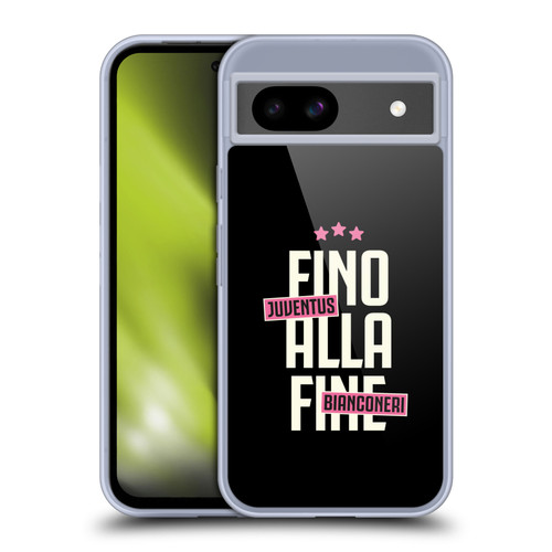 Juventus Football Club Graphic Collection Fino Alla Fine Soft Gel Case for Google Pixel 8a