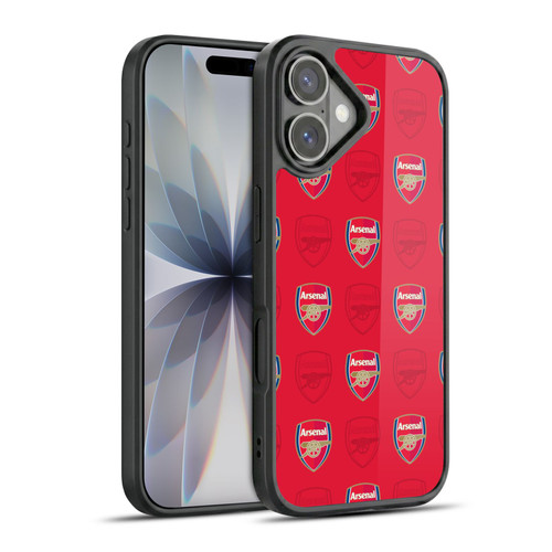 Arsenal FC Crest Patterns Red Gel Armour Case For Apple iPhone 17