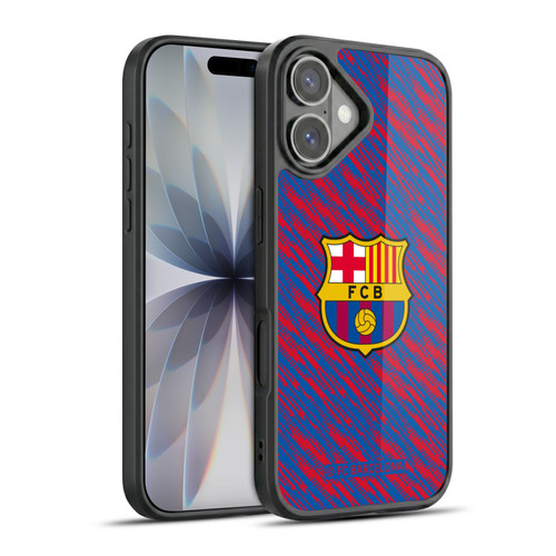 FC Barcelona Crest Patterns Glitch Gel Armour Case For Apple iPhone 17